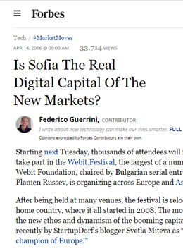 София – дигиталната столица на новите пазари?